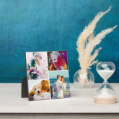 4フォトプラーク(スタンド付き丸い白テンプレート) フォトプラーク (インサイチュ)