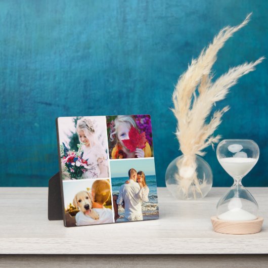 4フォトプラーク(スタンド付き丸い白テンプレート) フォトプラーク (インサイチュ)