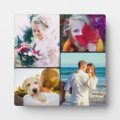 4フォトプラーク(スタンド付き丸い黒テンプレート) フォトプラーク (正面)