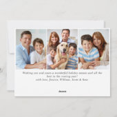 4フォトホリーベリークリスマスツリーの挨拶 シーズンカード (裏面)