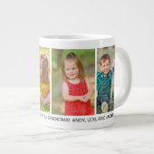 4フォトメリークリスマス祖父母孫 ジャンボコーヒーマグカップ (正面右)