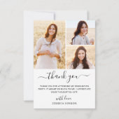 4フォトモダンミニシンプルマリスト卒業  サンキューカード (裏面)