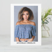 4フォトモデルアクターComp zedカード5.5x7.5 招待状 (スタンド正面)