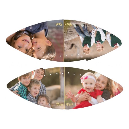 4フォトモノグラムのコラージュ誕生日父の日 アメリカンフットボール (パネル)