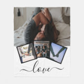 4フォトラブパーソナライズされた フリースブランケット (正面)