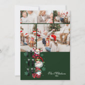 4フォトレトロサンタ&フレンズのクリスマス シーズンカード (正面)