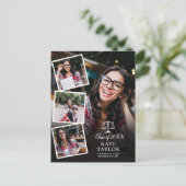 4フォトロースクール卒業パーティー招待状 ポストカード (スタンド正面)