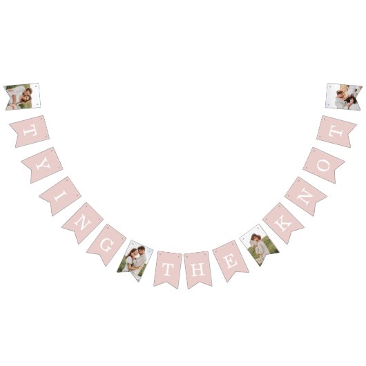 4フォト婚約パーティ赤面ピンクバンティングフラグ バンティングフラッグ (全)