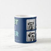 4フォト最高のパパEver – あいさつお洒落つ コーヒーマグカップ (中央)