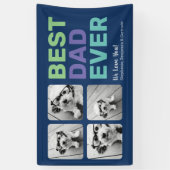 4フォト最高のパパEver – あいさつお洒落つ 横断幕 (縦)