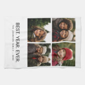 4フォト白黒ミニマル最高のリスト – 年間 キッチンタオル (横)