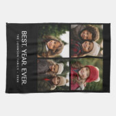 4フォト白黒ミニマル最高のリスト – 年間 キッチンタオル (横)