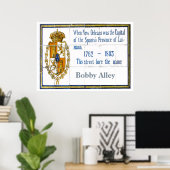 4フランスの分の1タイルカスタマイズ壁 ポスター (ホームオフィス)