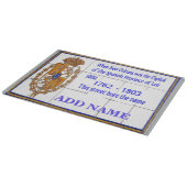 4フランスの分通りタイル壁画、名前の追加 カッティングボード (角)