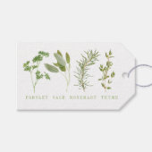 4フレッシュハーブのギフトラベル ギフトタグ (正面(横))