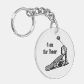 4フロアクリックドラムバスペダルドラムキー キーホルダー (正面左)