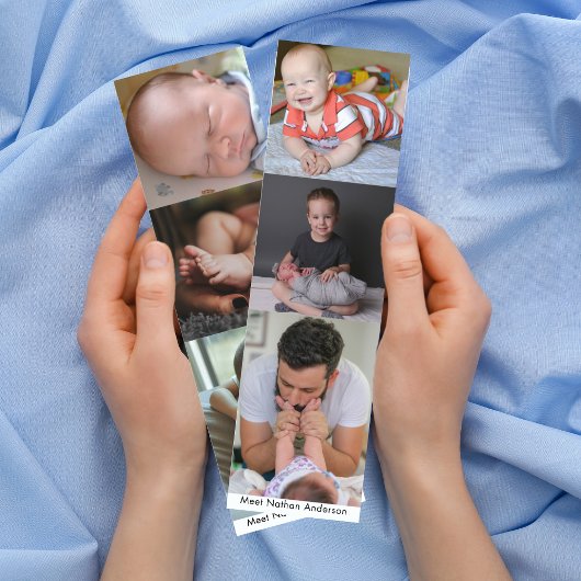 4ブックマークテンプレートの家族写真コラージセット