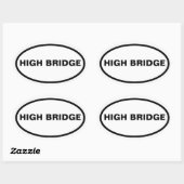 4ブロンクス、ハイブリッジ 楕円形シール (シート)