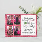 4ペットの写真， Woofing, Meowy, Howliday シーズンカード (スタンド正面)