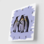 4ペンギンの壁時計 スクエア壁時計 (傾斜)