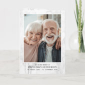 4ページの葬儀/メモリアル・サービス招待状 プログラム (裏面)