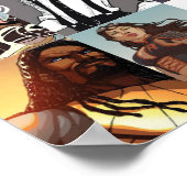 4ページ16バー:「漫画はヒップホップ」 ポスター (角)