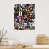 4ページ16バー:「漫画はヒップホップ」 ポスター (キッチン)