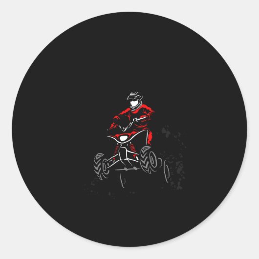 4ホイーラーダートオフロード四輪A少しダートNever Hu ラウンドシール (正面)