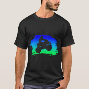 4ホイールクワッドバイクATV乗馬ギフトマン Tシャツ