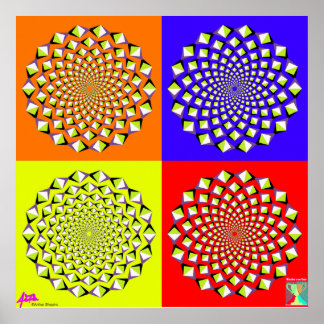 4マスのポスター ポスター