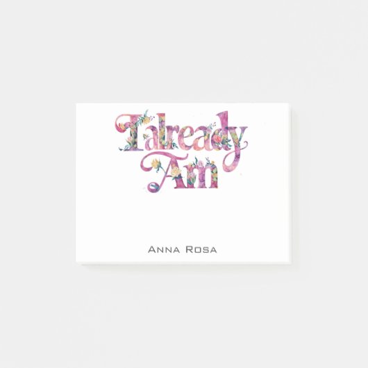 *~* 4マニフェストAP85フローラ感謝AM ポストイット (正面)