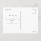 4ミニマルフォトコラージュ赤ちゃんシャワー ポストカード (裏面)