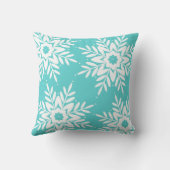 4ミントホワイトスノーフレーク クッション (裏面)