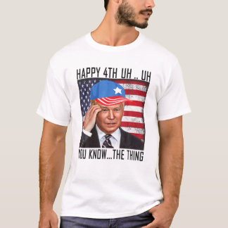 4メリー日は…7月4日は幸せ Tシャツ