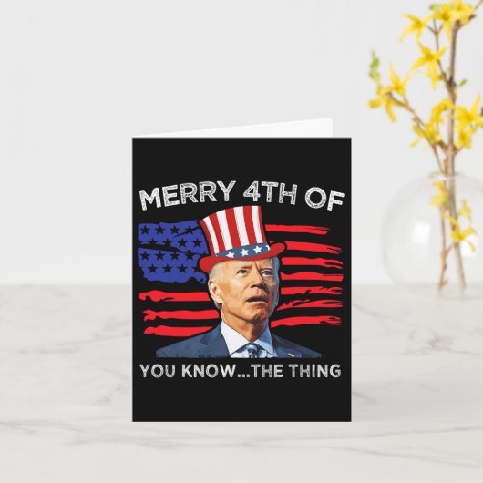 4メリー番目の知っている事ジョーバイデン氏第四4 カード (黄色い花)