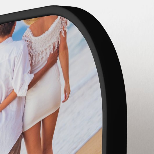 4モダンフォトコラージスクリプト名のカスタム色 ピックルボールラケット (左詳細)