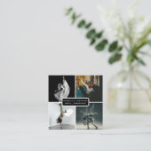 4モダンフォトダンサー振付家QRコード スクエア名刺 (スタンド正面)