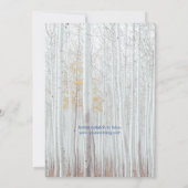 4モダンフォト素朴タイポグラフィ保存日 招待状 (裏面)