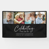 4モダン写真追悼式/葬式バナー 横断幕 (横)