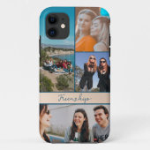 4モダン枚の写真の友だちCollage iPhoneケース Case-Mate iPhoneケース (裏面)