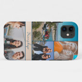 4モダン枚の写真の友だちCollage iPhoneケース Case-Mate iPhoneケース (裏面(横))