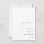 4モダン枚の写結婚真ありがとう サンキューカード (裏面)