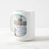 4モダン – 写真コラージュ |家族の休暇の記念品 コーヒーマグカップ (正面左)