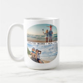 4モダン – 写真コラージュ |家族の休暇の記念品 コーヒーマグカップ (左)