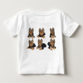 4ヨークシャーテリア ベビーTシャツ (裏面)