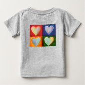 4ラブハートアートカスタムシャツ ベビーTシャツ (裏面)
