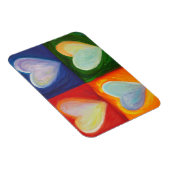 4ラブハートアート感動的冷蔵庫用マグネット マグネット (右側)