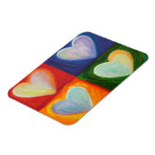 4ラブハートアート感動的冷蔵庫用マグネット マグネット (左側)