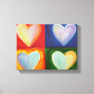 4ラブハートズ絵画キャンバスアートプリント キャンバスプリント