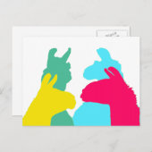 4ラマ色の4ラマ – グラフィックはっきりしたー ポストカード (正面/裏面)